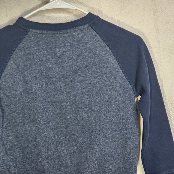 Athletic Works Blue Cove Heather Cotton Poly Crewneck Boys Sweatshirt Size M 8 - Picture 10 of 16